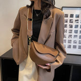 Drespot Women's PU Retro Luxury Solid Color Small Shoulder Bag Fashion Simple Underarm Handbag for Femele Travel Crossbody сумка женская