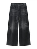 Drespot-Y2K Vintage Black Baggy Jeans Women Streetwear Grunge Oversized Wide Leg Denim Pants Harajuku Retro 90s Basic Trousers
