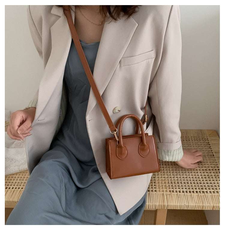 Drespot  Women's Shoulder Bag Small Handbags Female Pu Leather Brand Designer Female's Crossbody Bags for Women Flap Mini Tote Solid New
