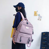 High School students' School Bags Han Edition Harajuku Ulzzang Female  New Leisure Outdoor Backpack Backpack
