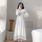 Long Sleeve Dress Women Elegant Simple Lovely Fashion Party Ladies Dresses Holiday Chic Empire French Style Female Clothing Ins