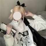 Harajuku Anime Manga Print Hoodies Women Hip Hop kawaii Oversized Sweatshirts Loose Casual Tops Japanese Style E-girl
