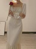 Drespot Shoulder Dress  Summer Valentine's Day  Elegant Dress Birthday Dress Advanced Holiday Girl Beach Dress 0525