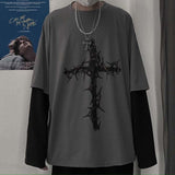 Drespot Mall Goth Tops Graphic T Shirts  Women Japanese Streetwear Fashion Korean Style Tshirt Oversize Gothic Punk Aesthetic