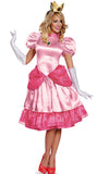Helloween Big Sale Drespot Deluxe Halloween Pink Princess Costume Peach Sweet Princess Cosplay Fantasia Outfit Fancy Dress