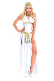 Helloween Big Sale Drespot Adult Sexy White Greek Goddess Costume Sexy Queen Of Egypt Cleopatra Roman Goddess Cosplay Fancy Dress