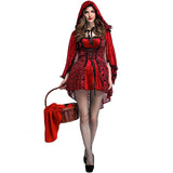 Helloween Big Sale Drespot Halloween Little Red Riding Hood Costume Hen Party Women Fairy Tale Cosplay Fantasia Fancy Dress