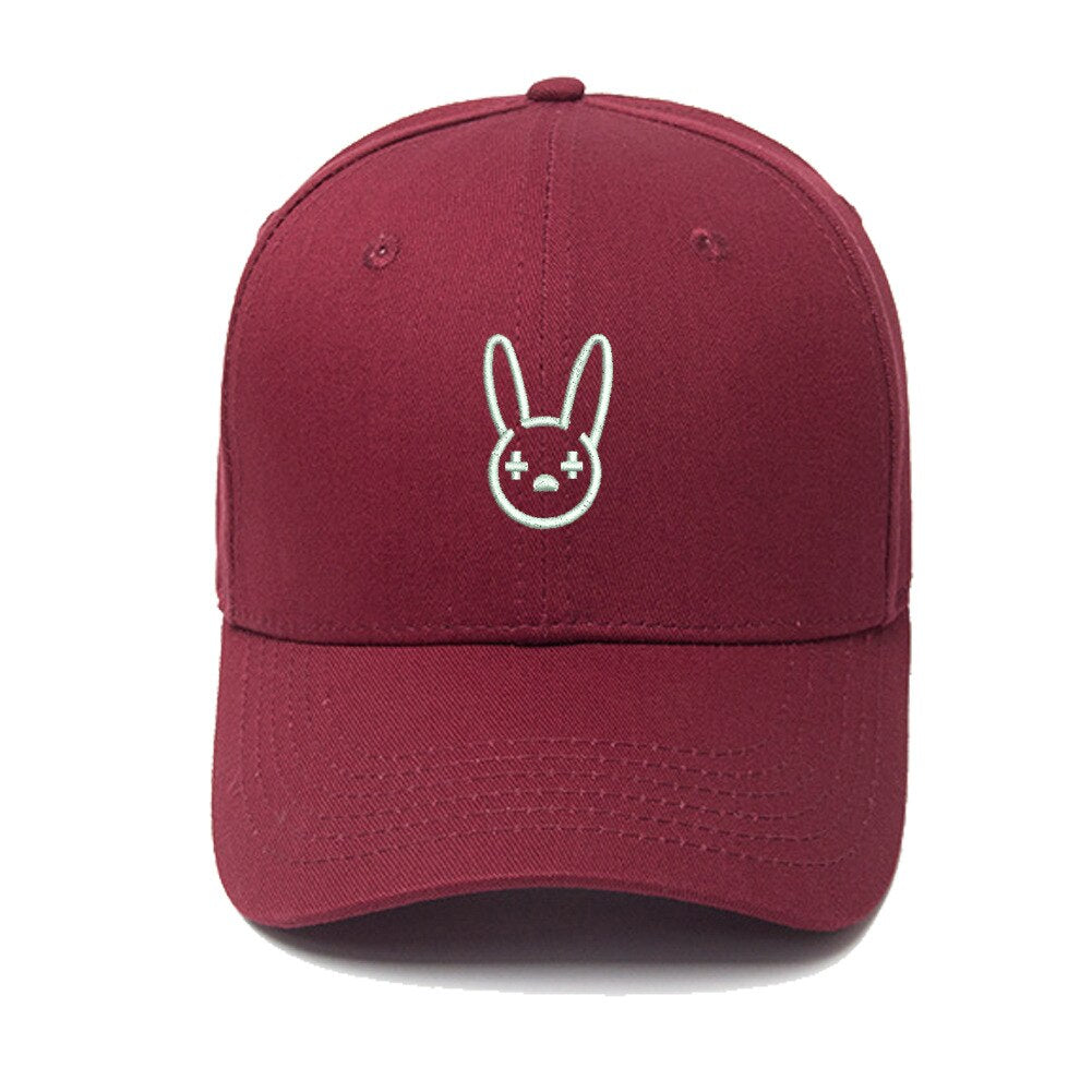 Bad Bunny Baseball Cap Men Spring Rapper Hip Hop Dad Hat 100% Cotton Snapback Gorras Unisex Embroidered Bone Hats