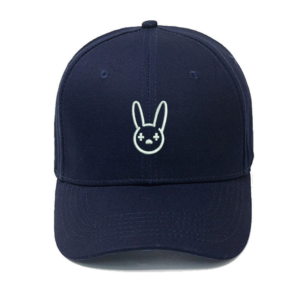Bad Bunny Baseball Cap Men Spring Rapper Hip Hop Dad Hat 100% Cotton Snapback Gorras Unisex Embroidered Bone Hats