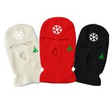 Full Face Cover Ski Mask Hat 3 Holes Balaclava CS Windproof Knit Beanies Bonnet Winter Warm Unisex Caps For Christmas Gift