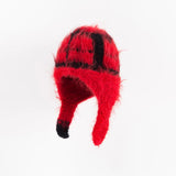 Drespot 100% Handmade Bomber Hat Ladies Ethnic Style Mosaic Crochet Parquet Beanie Knitted Hat Seahorse Hair Hip Hop Winter Warm Cap
