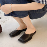 Drespot Zebra Print Slippers Women Checkered Fashion Pumps Mules Simple Commute Solid Color Sandals  New Designer Women Shoes Slides