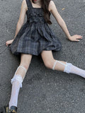 Drespot Sweet Kawaii Palid Slip Dress Women Japanese Harajuku Soft Girl Cute Lolita Mini Short Dresses  Summer Sundress School