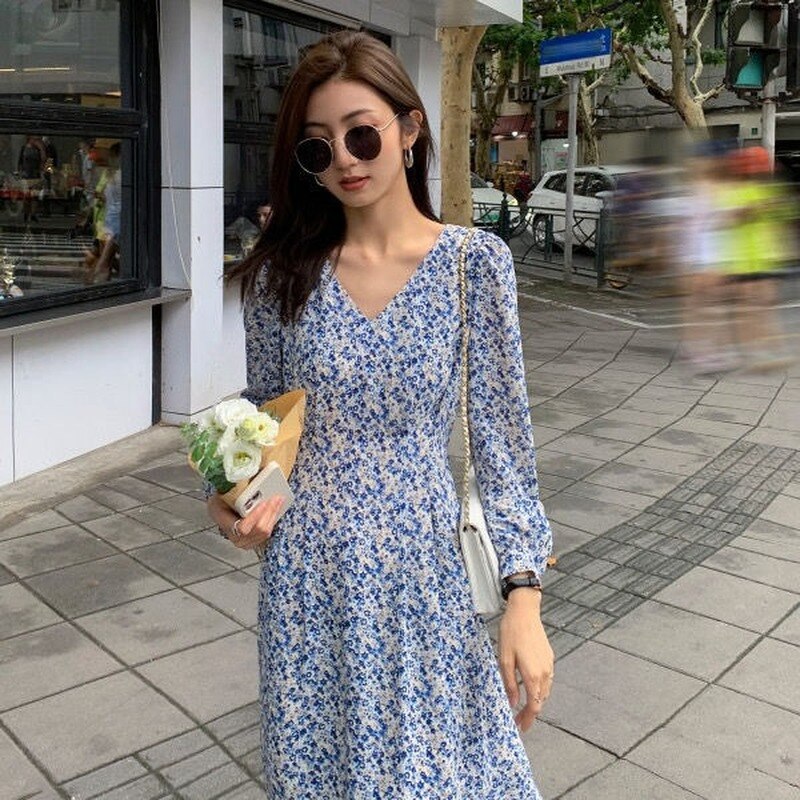 Long Sleeve Dress Women High Quality Casual Soft Korean Style Streetwear Simple All-match Frail College Lovely Exquisite Fine