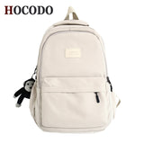 Drespot  HOCODO High Quality Waterproof Nylon Women Backpack For Teenage Girl School Bag Korean Style College Student Bag Laptop Backpack