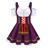 Drespot Traditional Couples Oktoberfest Costume Parade Tavern Bartender Waitress Outfit Cosplay Carnival  Halloween Fancy Party Dress