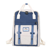 Preppy Backpack Women Waterproof Candy Colors Backpacks Fancy College High School Bags for Teenage Cute Travel Rucksack