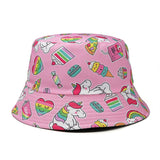 Drespot New Bucket Hats Cartoon Outdoor Sunscreen Cute Summer Fisherman Cap Fishing Hats Women Men Panama Beach Caps