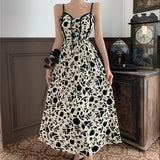 Summer Women's Spaghetti Strap Prom Midi Dress Female Fashion Elegant Slim Evening Party Clothes  Vestidos
