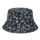 Drespot  Summer Bucket Hat For Women Men Bob Fruit Print Sun Protection Fishing Fisherman Cap New Fashion