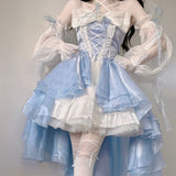 Drespot-The Sailor's Mermaid Bride Cottagecore Princesscore Kawaii Mermaidcore Romantic Academia Dress