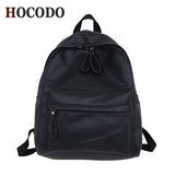 Drespot  HOCODO  Fashion Women Backpack High Quality Female Soft PU Leather School Bag For Teenager Girls Travel Shoulder Bags