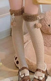 Drespot Curious Calico Kawaii Cottagecore Fairycore Dress and Cardigan with Optional Socks Set