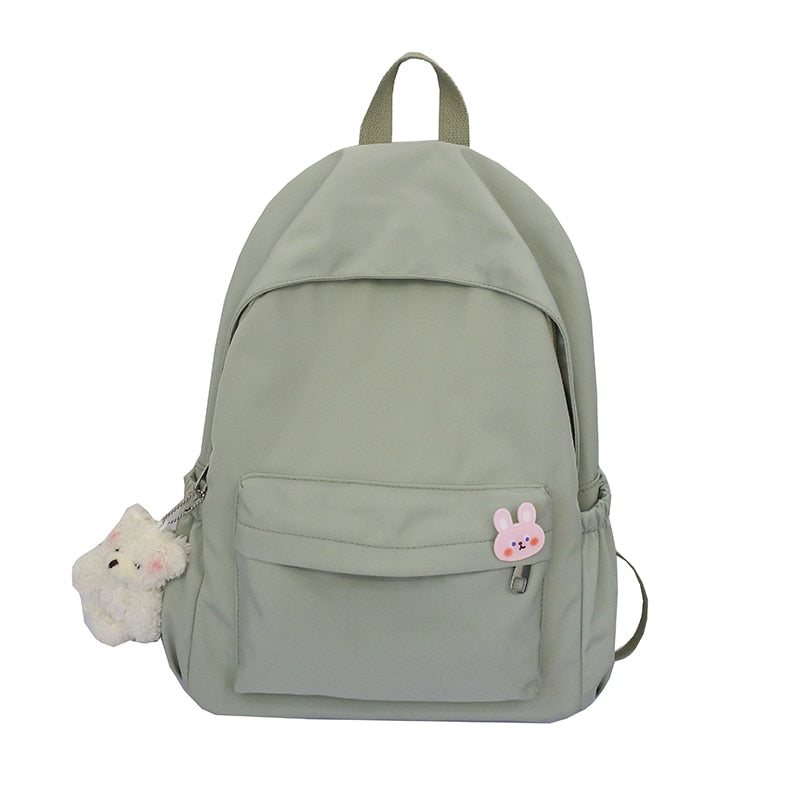 Drespot  HOCODO Casual Backpacks Women  Solid Color Women Shoulder Bag Nylon Teenage Girl School Bag Trend Backbag Mochilas Female