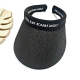 Summer Braid Hat Women Hollow Sun Cap Clip-On Wide Brim UV Protection Girl Golf Outdoor Sports Visors Vacation Beach Hat