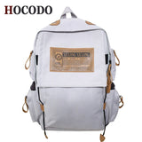 Drespot  HOCODO High Capacity Unisex Travel Backpack Waterproof Oxford Women Backpack Fashion Backpack Schoolbag Casual Bookbag