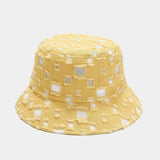 Drespot New Women Men Hole Bucket Hat Fashion Sun Panama Hat Outdoor Fisherman Cap Cotton Unisex Hip Hop Caps