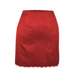 Women Satin Short Skirt High Waist Solid Sexy Y2K Mini Skirt Faldas Mujer Light Soft Casual Party Streetwear Slim Chic Vestidos