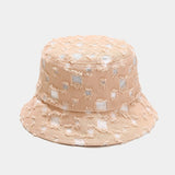 Drespot New Women Men Hole Bucket Hat Fashion Sun Panama Hat Outdoor Fisherman Cap Cotton Unisex Hip Hop Caps