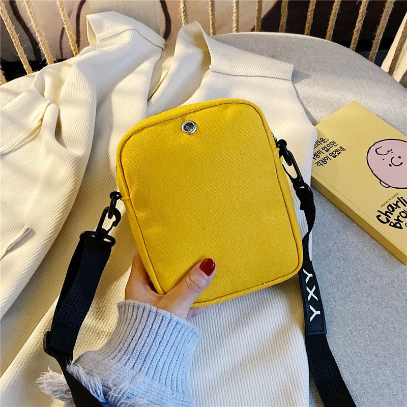 Cute Canvas Small Bags For Women  Cartoon Shoulder Bag Female Mini Handbags Purse Summer Fashion Messenger Travel Mochilas