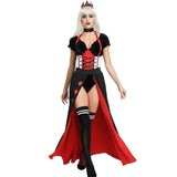 Helloween Big Sale Drespot Alice In Wonderland The Red Queen Iracebeth Cosplay Costume Women Queen Of Hearts Halloween Sexy Fancy Dress