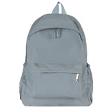 Back to school Drespot  Simple Solid Color Female Backpack Trend Waterproof Nylon Women Backpack Casual School Bag For Teenage Girls Shoulder Bag