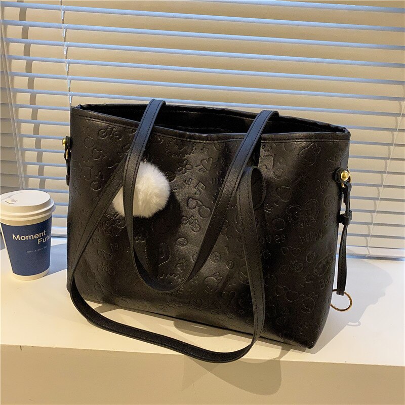 PU Bags for Women  Shoulder Bag Large Capacity Fashion Tote Female Casual Soft Handbag Luxbag Luxury Ladies Trend Party Bags