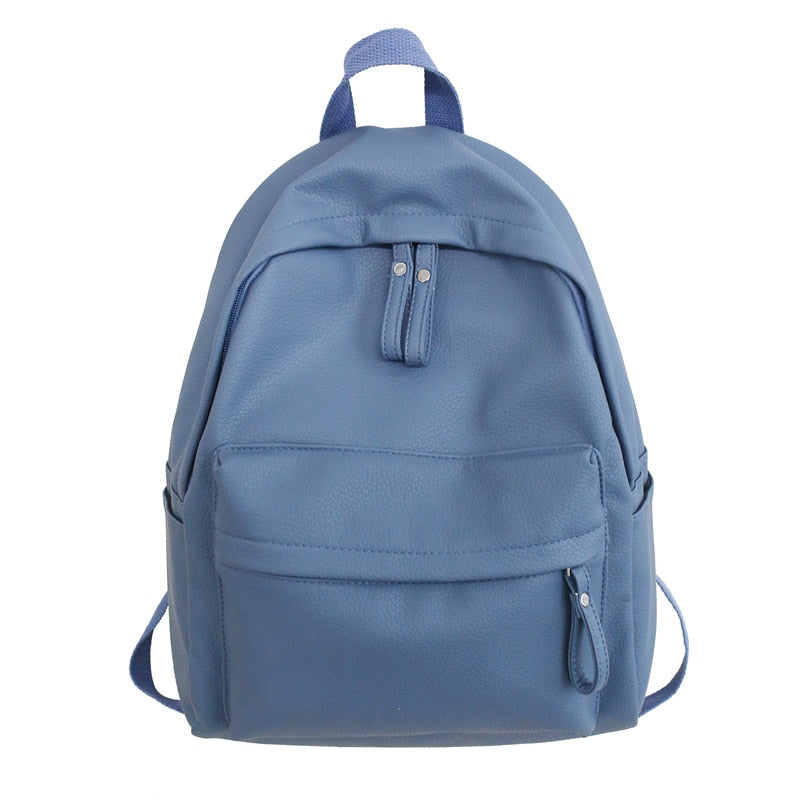 Drespot  HOCODO Fashion Backpack High Quality PU Leather Women's Backpack For Teenage Girls School Shoulder Bag Bagpack Mochila backpack