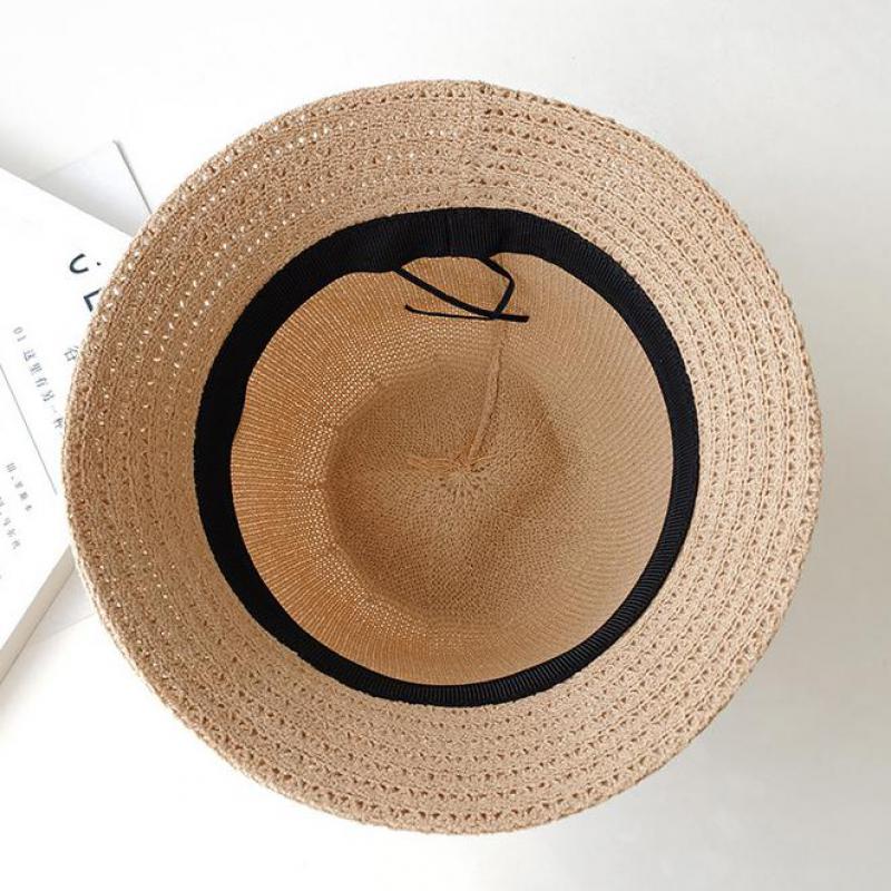 Fashion Cutout Pattern Bucket Cap For Women Summer UV Protection Sun Hat Foldable Breathable Bob Panama Girl Vacation Beach Hat