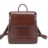 The New  Leather Handbag Euramerican Style Fashion Oil Wax Vintage Cowhide Women Backpack