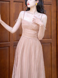 Summer Elegant Spaghetti Strap Long Dress For Women Fashion One Piece Eevening Prom Party Robe Vestidos Clothing