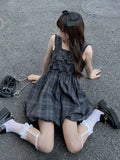 Drespot Sweet Kawaii Palid Slip Dress Women Japanese Harajuku Soft Girl Cute Lolita Mini Short Dresses  Summer Sundress School