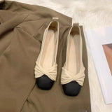 Drespotshop 2023 Summer New Elegant Low Heel Shoes  Soft Leather Commuter Shoe Versatile Flat Bottom Mary Jane