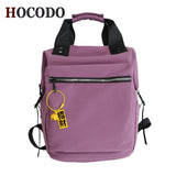 Drespot  HOCODO Fashion Women Waterproof Nylon Backpacks High Capacity Travel Bag Female Double Handle School Backpack For Teenage Girl