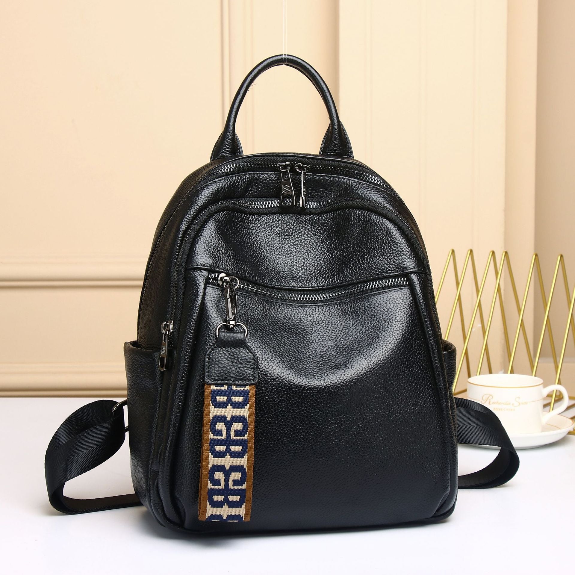 Genuine Leather Backpack  Backpack Soft Leather Lady Travel Bag Small Bags For Women Sac a Dos Casual Mochilas School Bags
